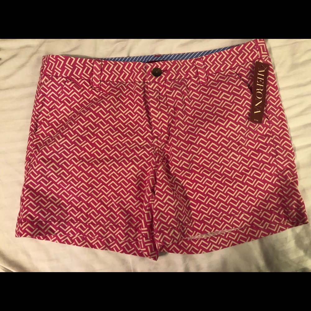 Pink print shorts